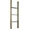 Ekena Millwork 15"W x 48"H x 3 1/2"D Vintage Farmhouse 3 Rung Ladder, Barnwood Decor Collection, Pebble Grey DECR015X048X04LDRPG - alternate 1